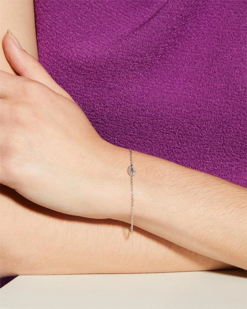 商品Anita Ko|18k White Gold Small Palm Leaf Bracelet,价格¥11322,第3张图片详细描述