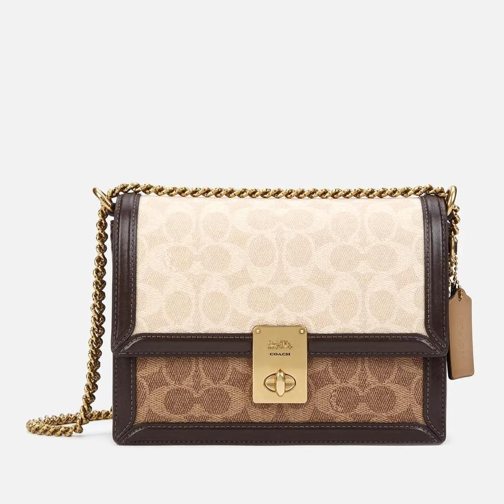 商品[国内直发] Coach|(无锁扣，介意慎拍）Hutton 老花斜挎包,价格¥861,第1张图片
