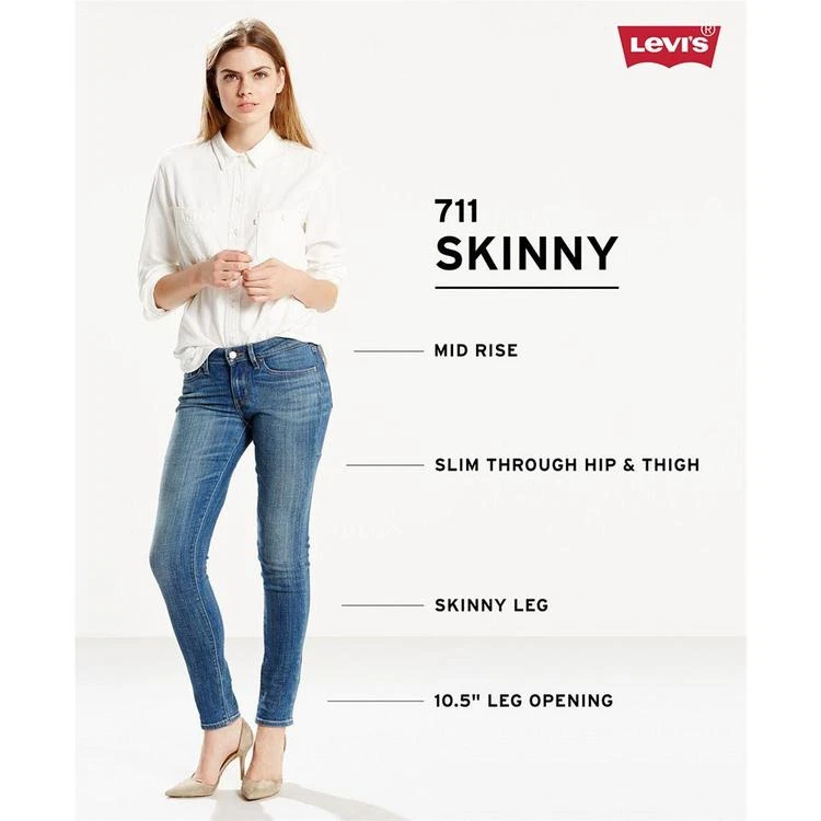 商品Levi's|711 Cool Max Skinny Ankle Jeans,价格¥277,第4张图片详细描述