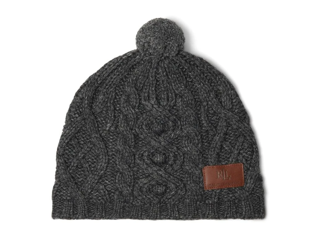 商品Ralph Lauren|Cable Knit Beanie with Pom,价格¥434,第1张图片