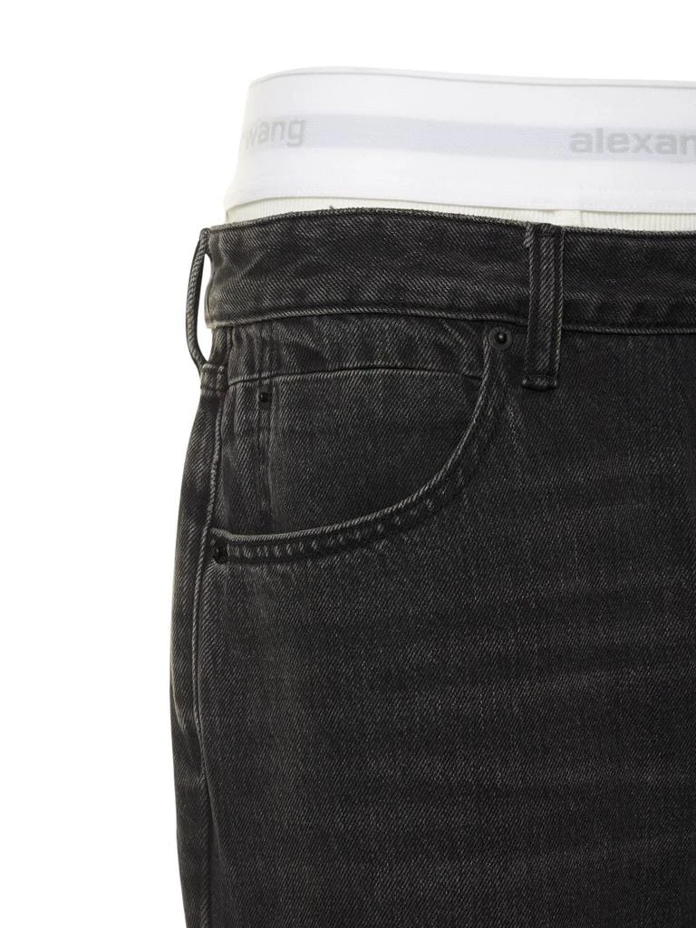 商品Alexander Wang|Low Rise Straight Jeans,价格¥2112,第4张图片详细描述