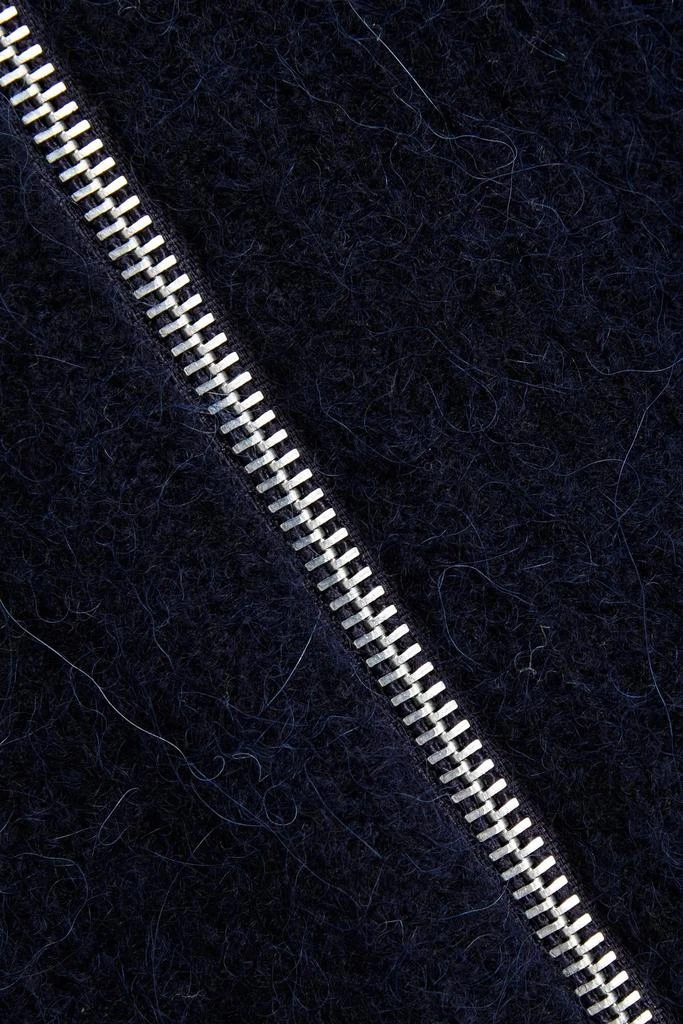 商品Ganni|Brushed ribbed-knit zip-up sweater,价格¥900,第4张图片详细描述