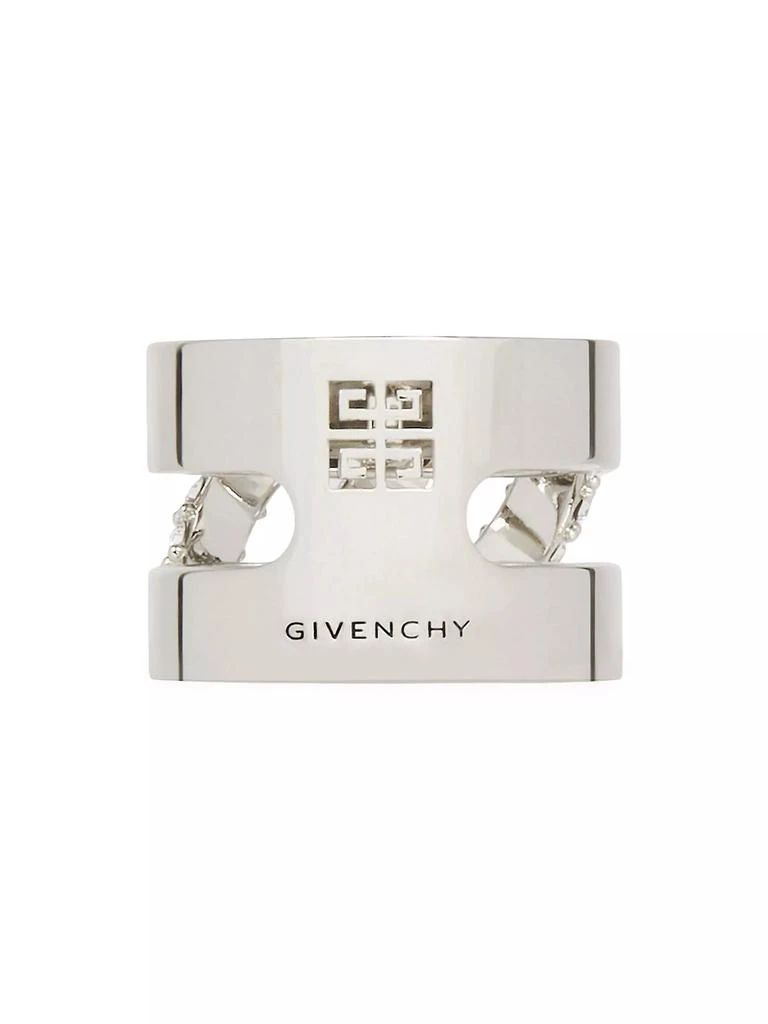 商品Givenchy|Stitch Ring In Metal With Crystals,价格¥1751,第4张图片详细描述