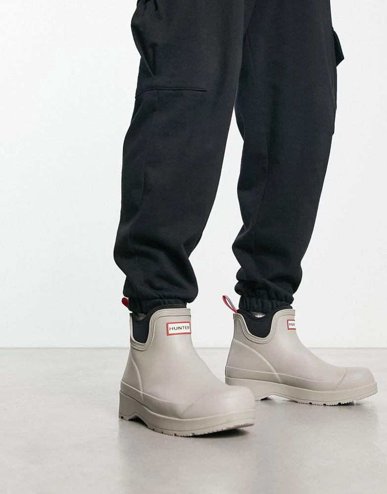 商品Hunter|Hunter play chelsea neoprene boots in grey,价格¥1002,第1张图片