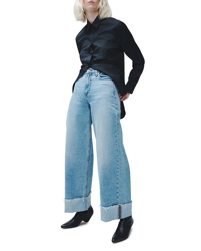 商品Rag & Bone|Sofie High Rise Wide Leg Jeans in Mari,价格¥1969,第2张图片详细描述
