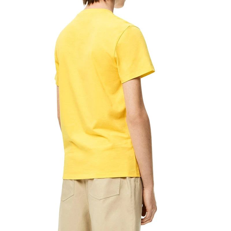 商品Loewe|【预售3-7天】LOEWE/罗意威 22年秋冬新款 男士黄色纯棉Anagram Logo假口袋T恤H526Y22X25-8100,价格¥3117,第6张图片详细描述