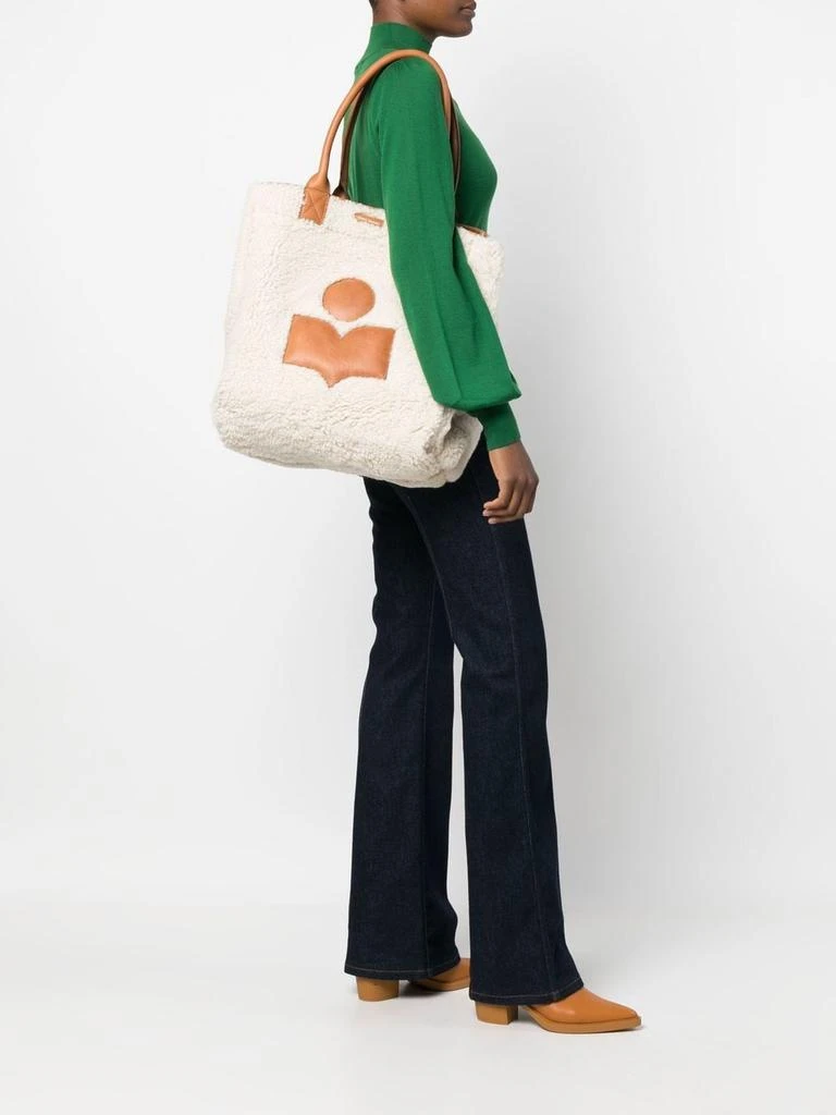 商品Isabel Marant|ISABEL MARANT - Yenky Shearling Shopping Bag,价格¥11231,第5张图片详细描述