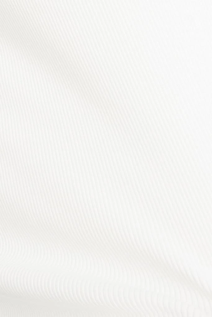 商品VERONICA BEARD|Clydes poplin-paneled ribbed Pima cotton-blend top,价格¥735,第4张图片详细描述