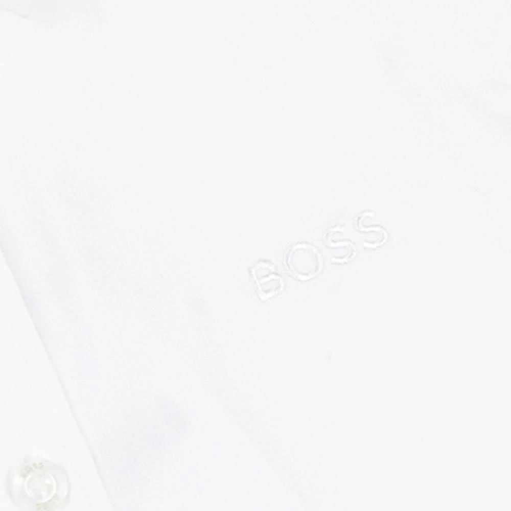 商品Hugo Boss|White Embroidered Logo Long Sleeve Shirt,价格¥688,第2张图片详细描述