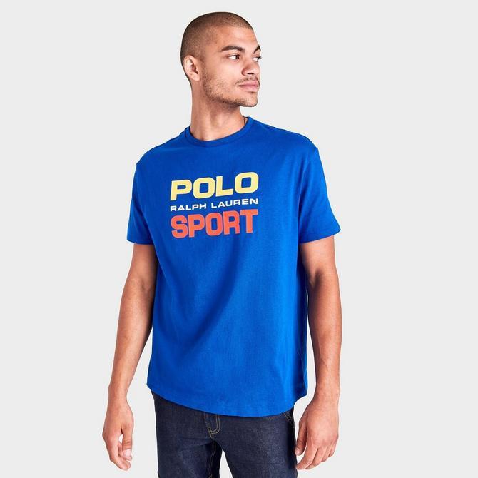 商品Ralph Lauren|Men's Polo Ralph Lauren Polo Sport Jersey Logo Print Short-Sleeve T-Shirt,价格¥140,第5张图片详细描述