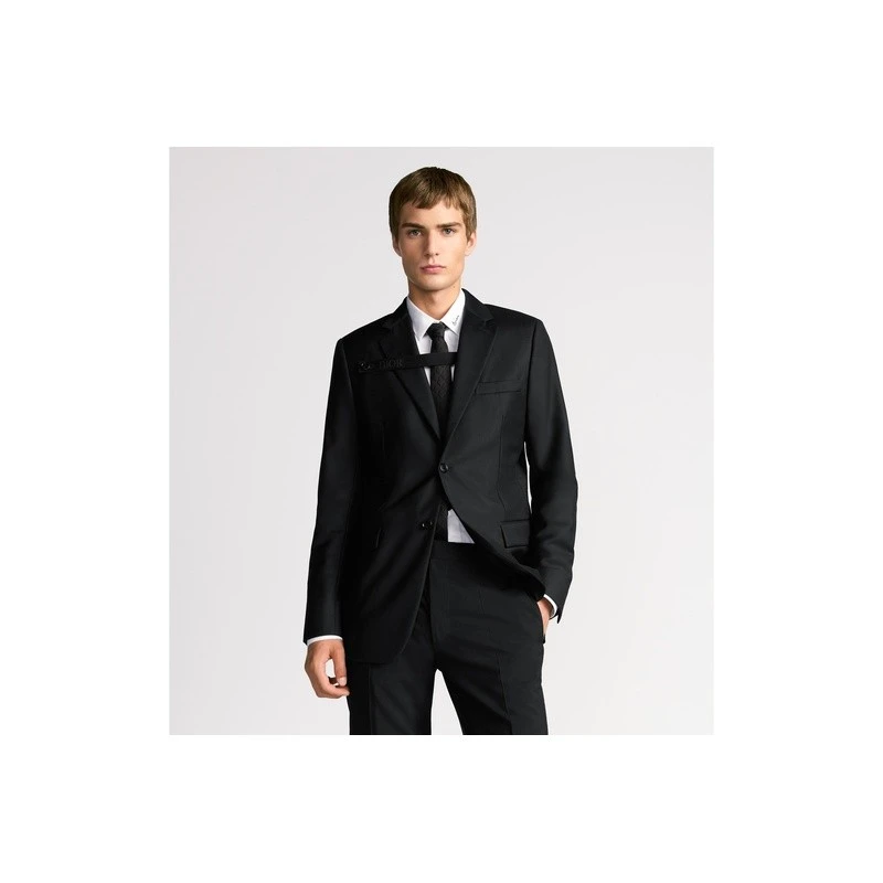 商品Dior|Dior 迪奥 男士黑色羊毛西服,价格¥17434,第4张图片详细描述