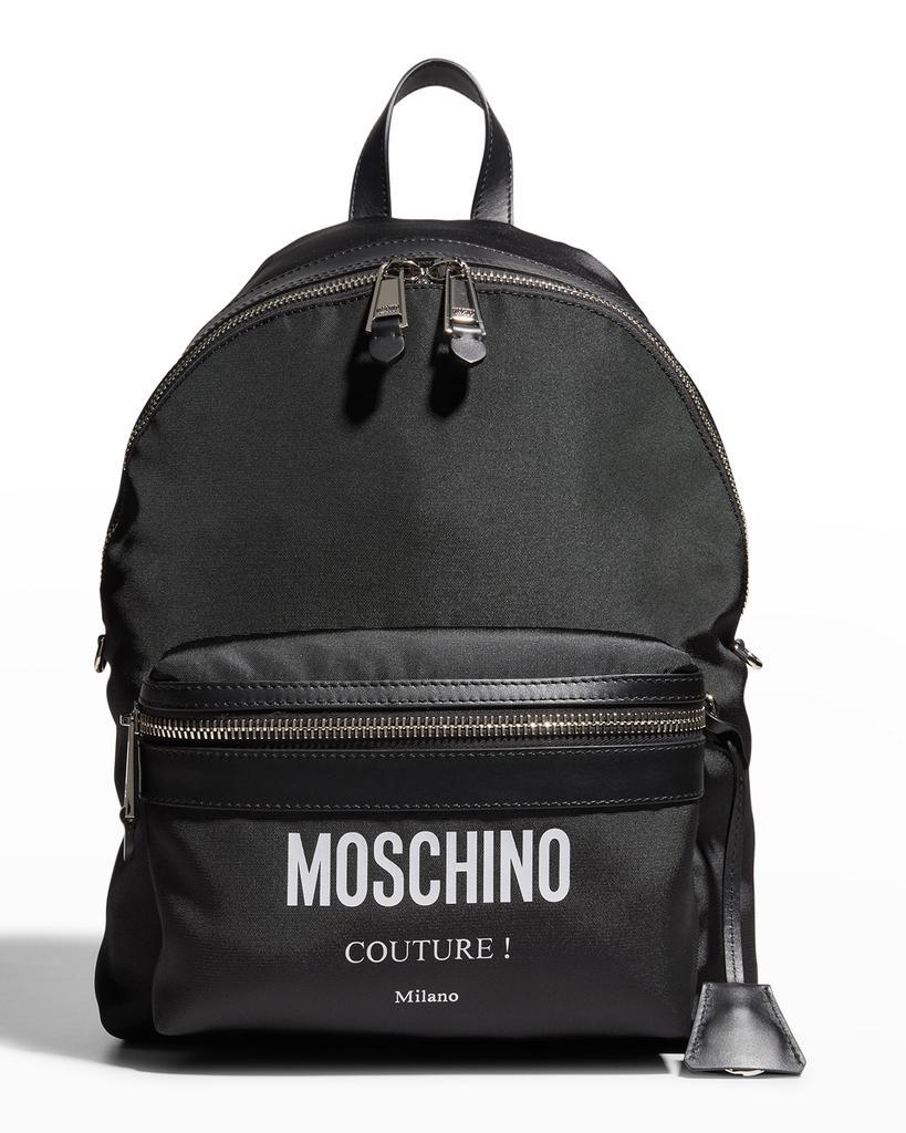 商品Moschino|Men's Nylon Logo Backpack,价格¥4857,第1张图片