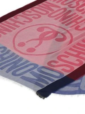 商品Moschino|Logo Print Silk Blend Scarf,价格¥906,第3张图片详细描述