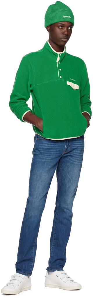 Green Serif Sweatshirt商品第4张图片规格展示