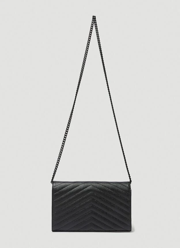 商品Yves Saint Laurent|Envelope Chain Wallet Shoulder Bag in Black,价格¥12381,第4张图片详细描述