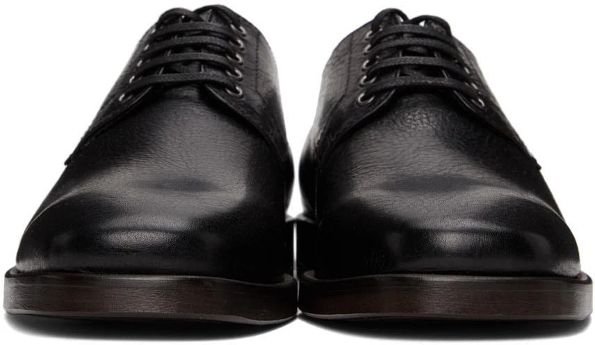 商品Lemaire|Black Vegetable-Tanned Leather Derbys,价格¥2185,第2张图片详细描述