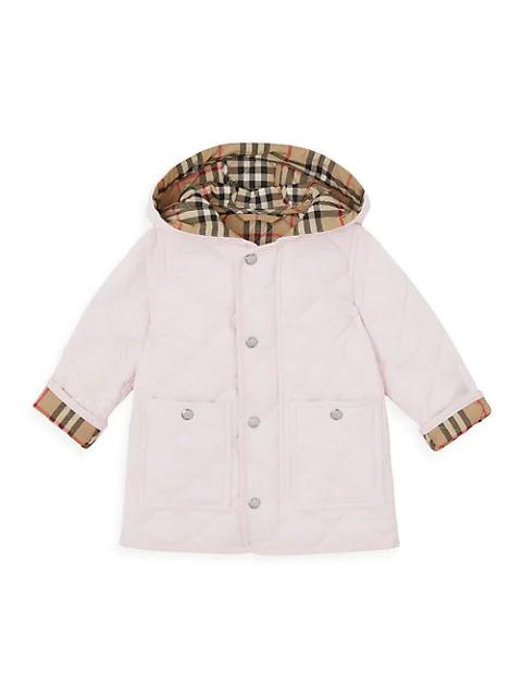 Baby's & Little Girl's Reilly Diamond Quilted Hooded Jacket商品第1张图片规格展示
