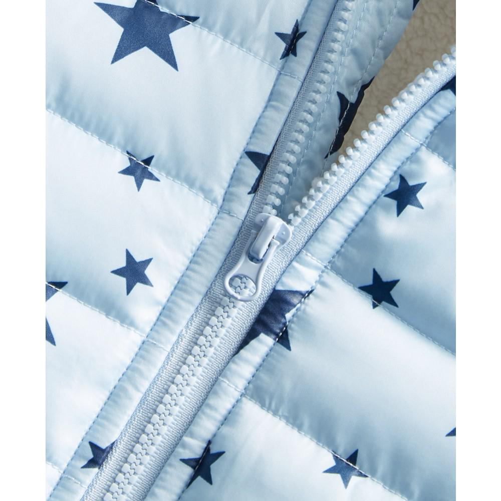 Baby Boys Star-Print Puffer Coat, Created for Macy's商品第3张图片规格展示