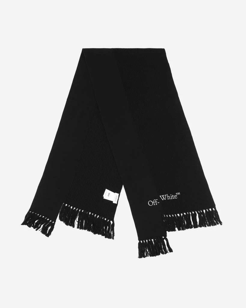 商品Off-White|Glitch Bookish Knit Scarf Black,价格¥1556,第2张图片详细描述