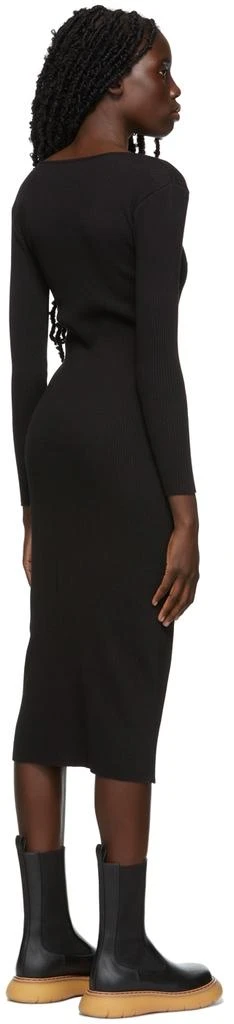 商品Vince|Black V-Neck Long Sleeve Dress,价格¥423,第3张图片详细描述