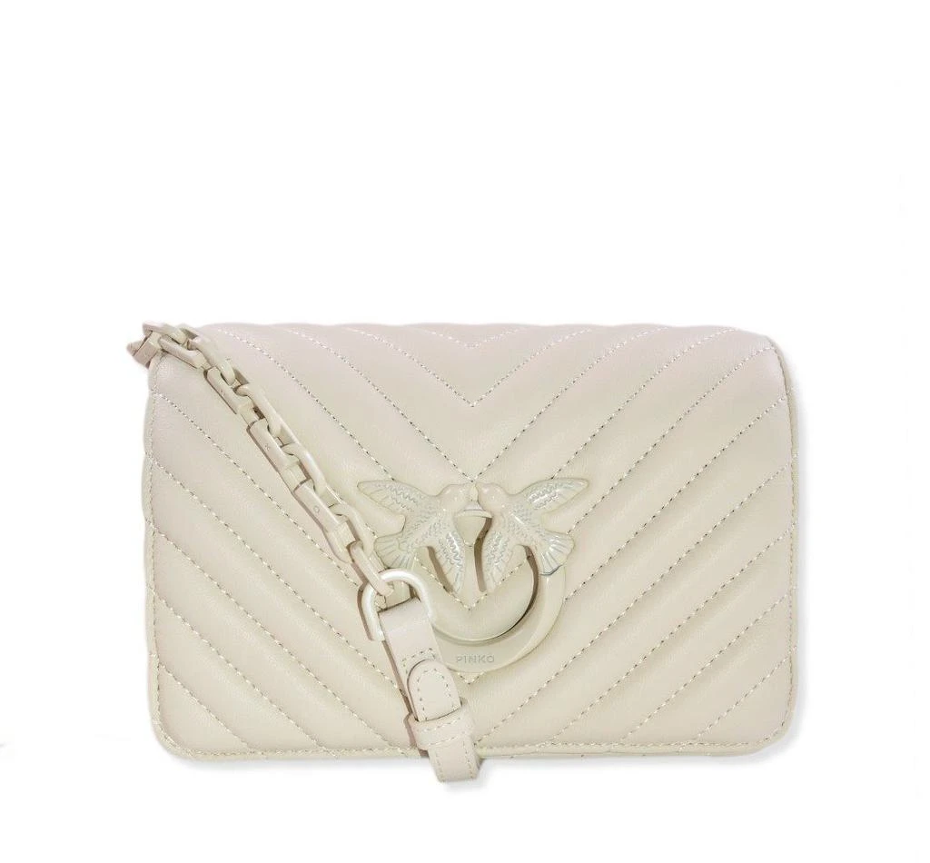 商品PINKO|Pinko Logo-Plaque Quilted Crossbody Bag,价格¥2382,第1张图片