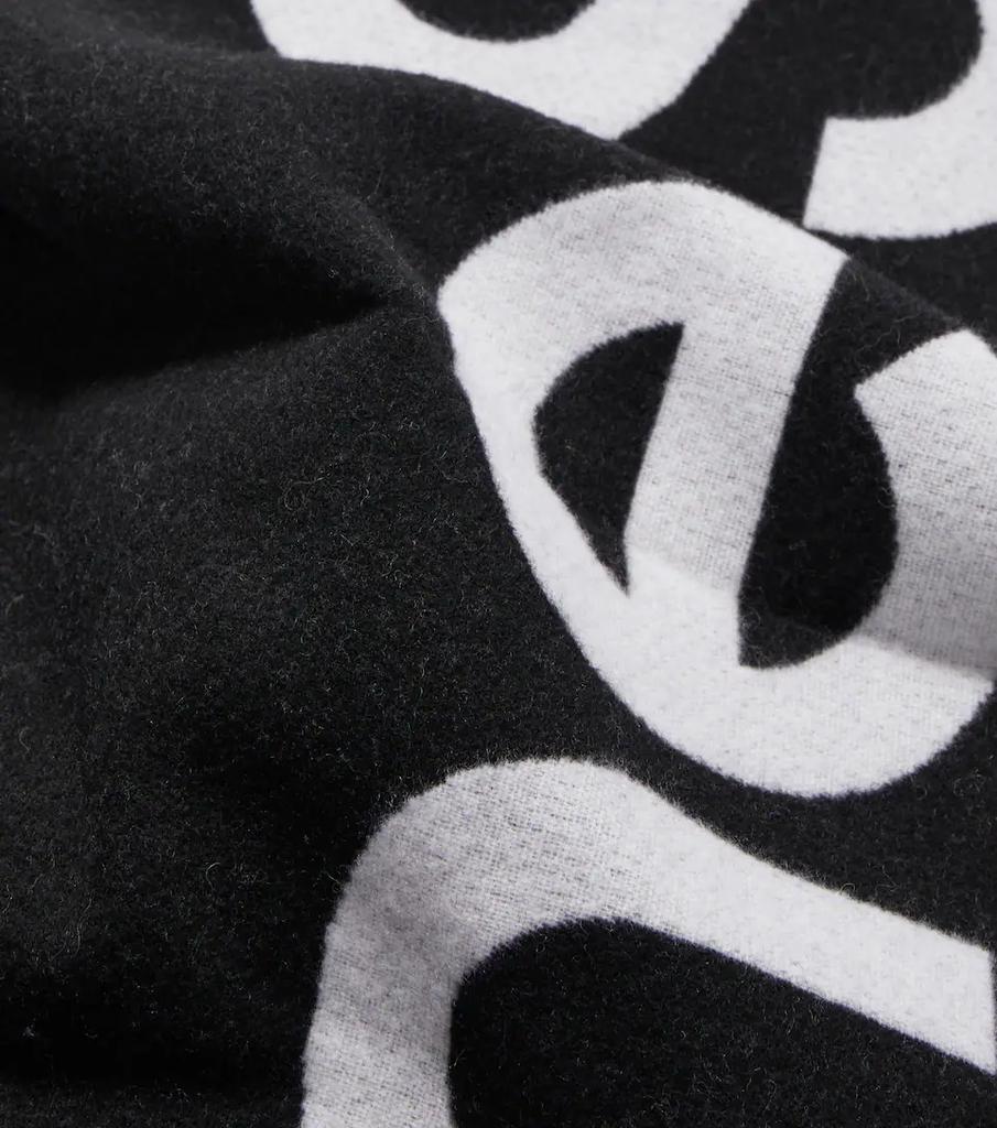 Logo wool-blend jacquard scarf商品第5张图片规格展示