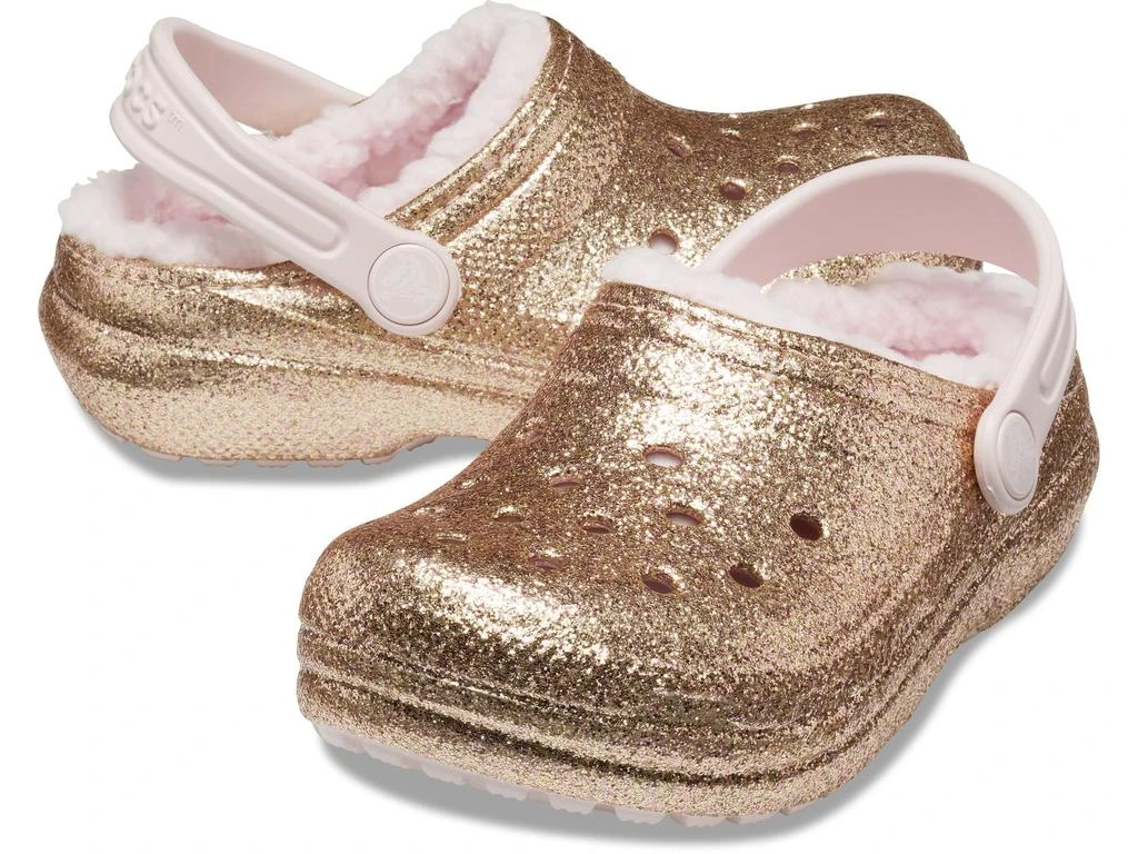 商品Crocs|Classic Lined Glitter Clog (Little Kid/Big Kid),价格¥341,第1张图片