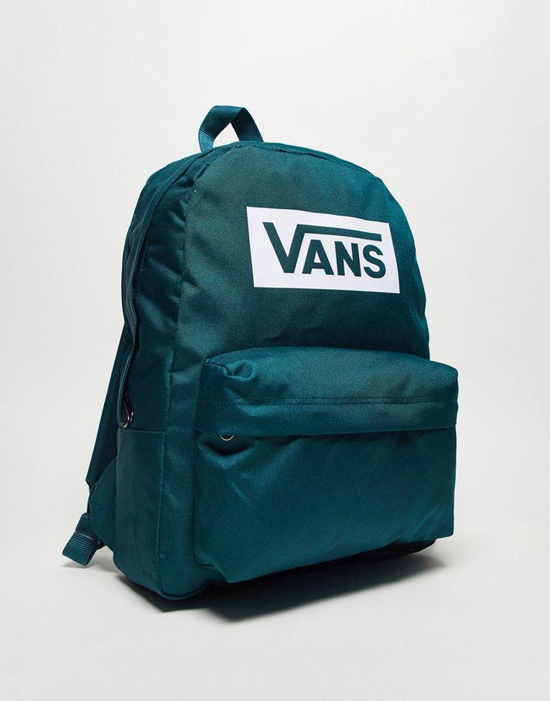 Vans old skool box logo backpack in teal商品第3张图片规格展示