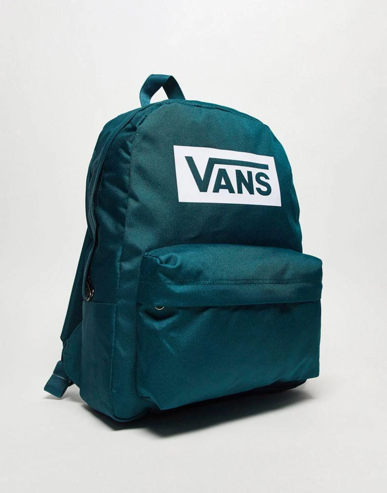 商品Vans|Vans Old Skool box logo backpack in teal,价格¥264,第3张图片详细描述