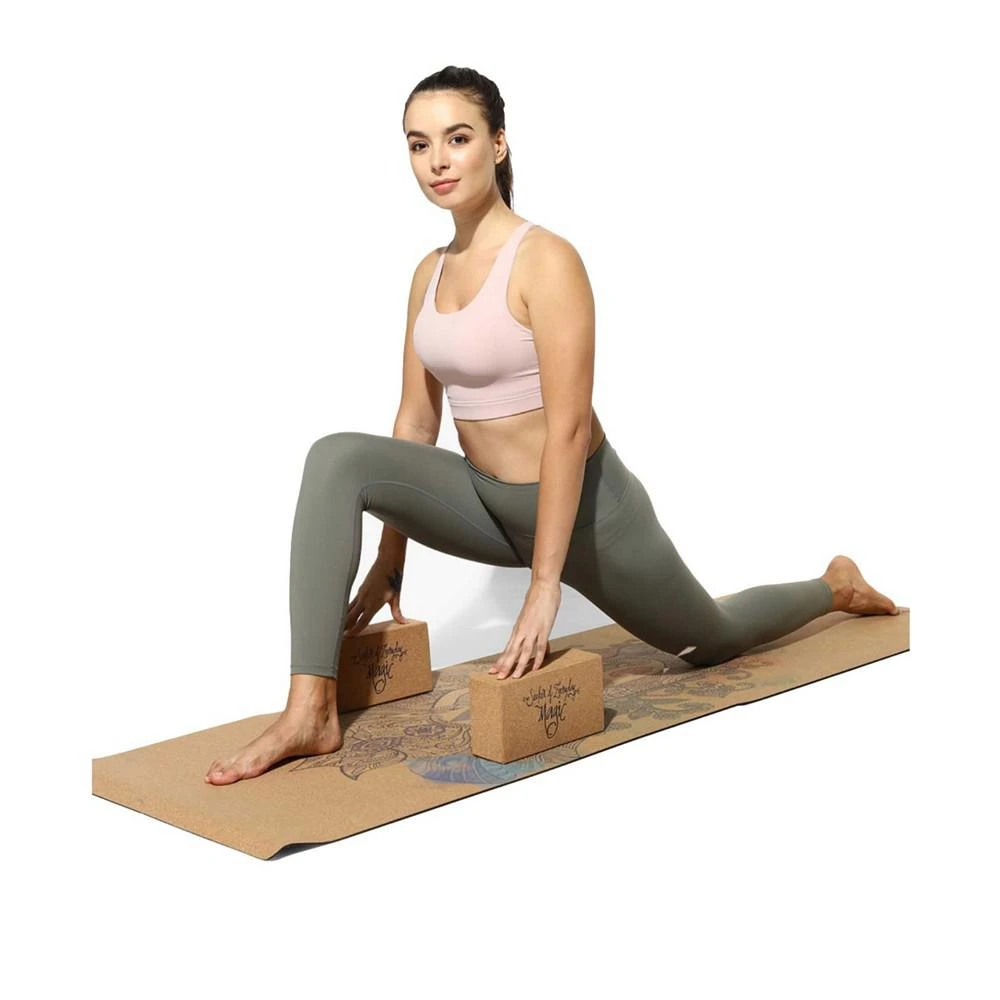 商品Shakti Warrior|Samskara Pro Cork Yoga Mat "Wanderlust Travel Edition",价格¥588,第5张图片详细描述