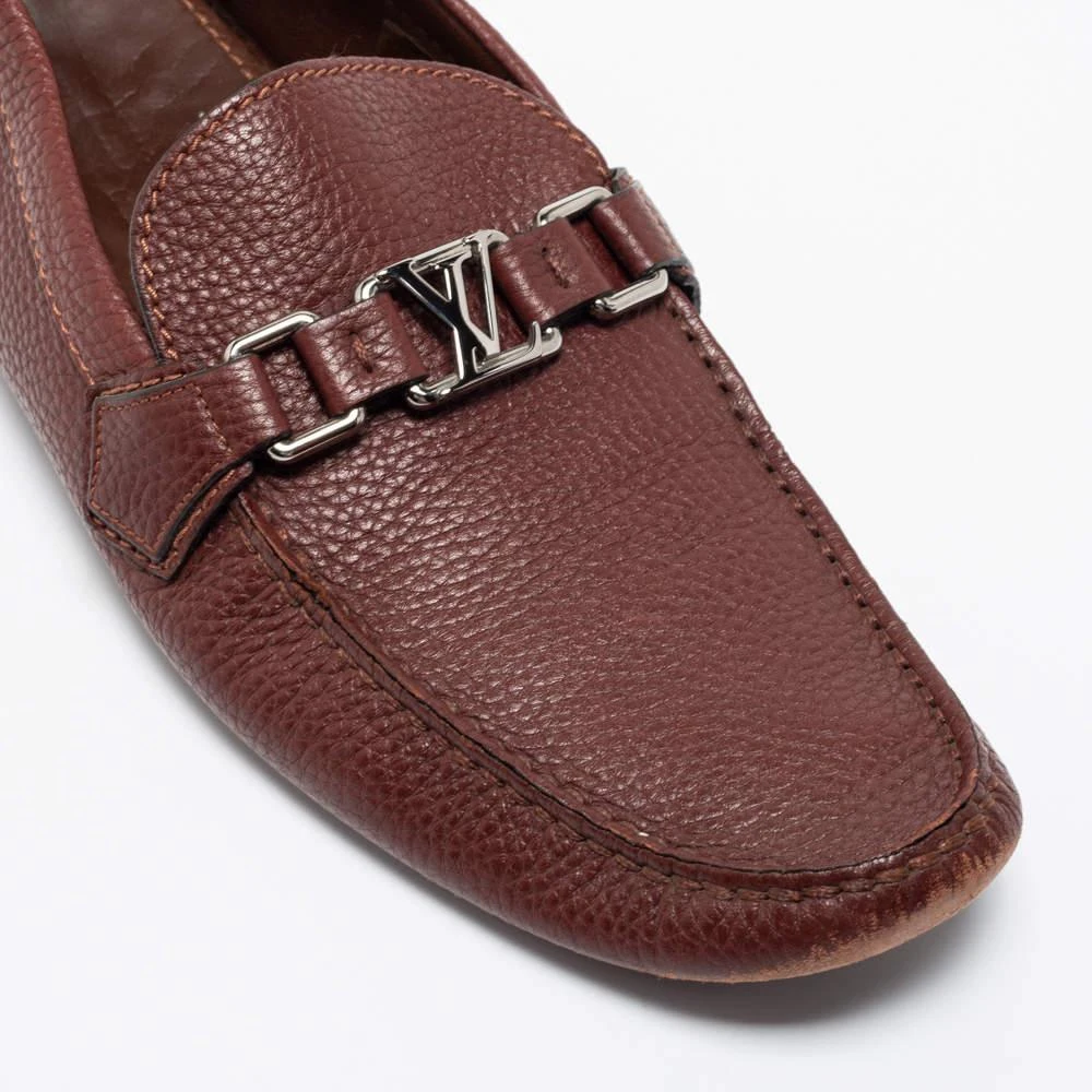 Louis Vuitton Burgundy Leather Hockenheim Loafers Size 42.5  商品