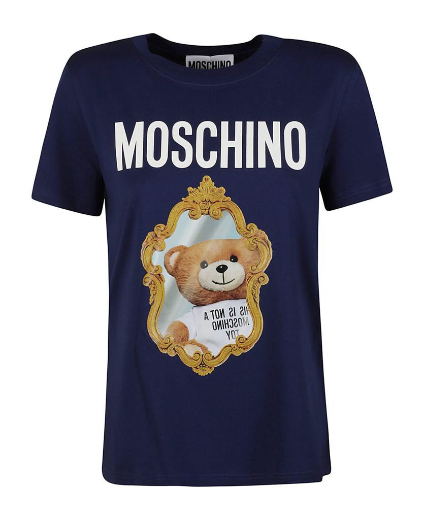 商品Moschino|Bear Print Regular Logo T-shirt,价格¥1440,第1张图片