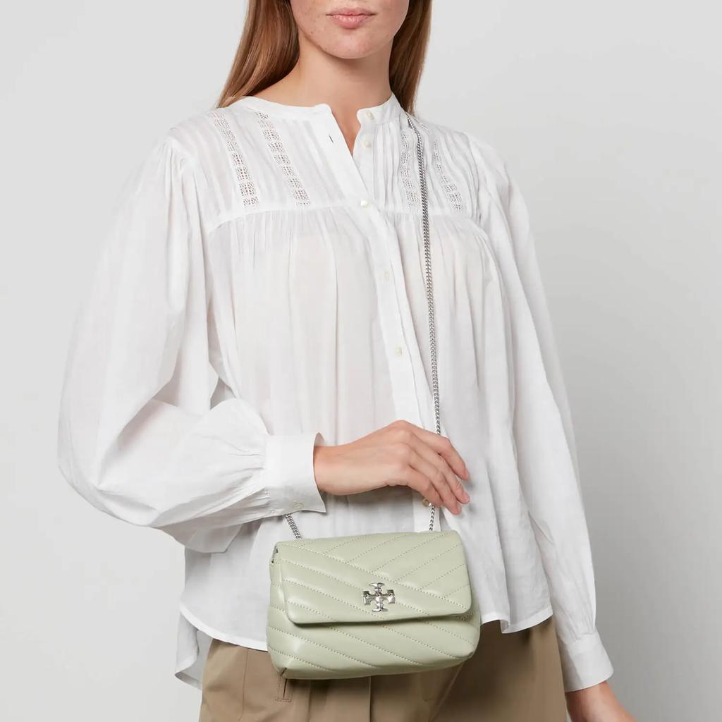 商品Tory Burch|Tory Burch Women's Kira Chevron Mini Bag - Pine Frost,价格¥3050,第4张图片详细描述