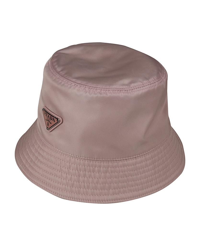 商品Prada|Triangle Logo Plaque Detail Bucket Hat,价格¥3726,第1张图片