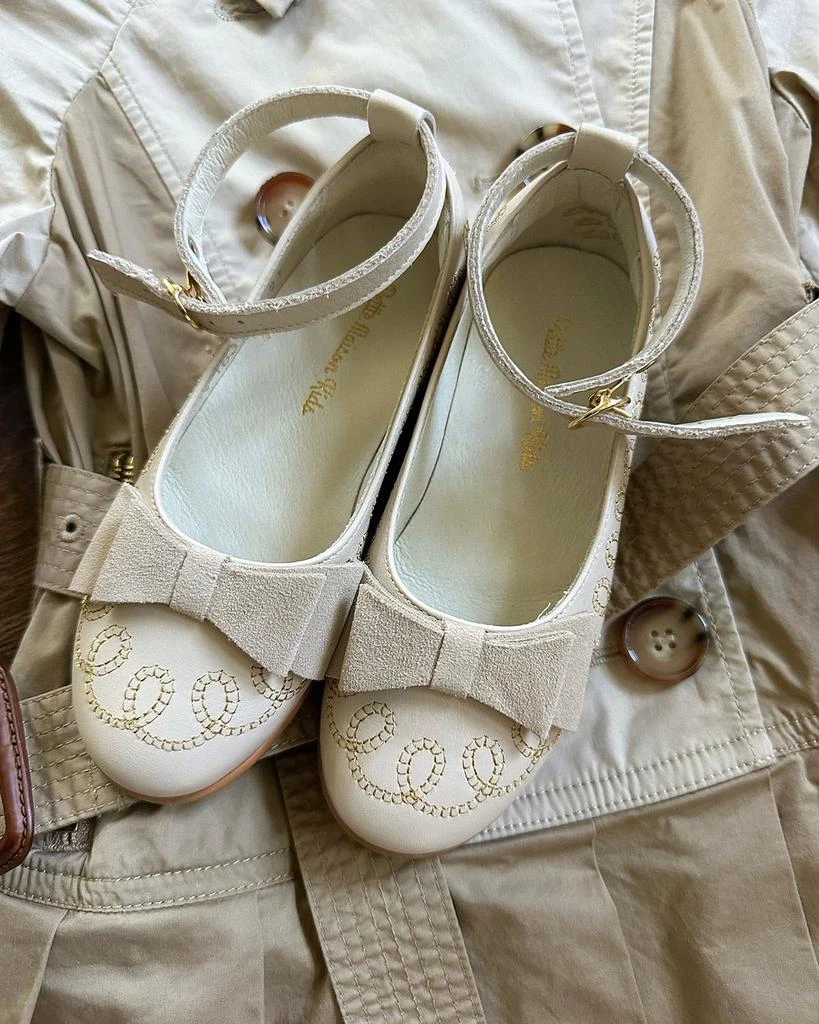 商品Petite Maison Kids|Girl's Alexis Embroidered Leather Mary Jane Flats, Size 5-13,价格¥1353,第4张图片详细描述