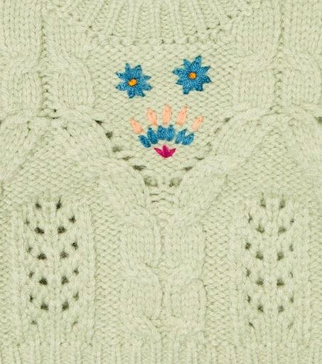 商品Louise Misha|Baby Georgette embroidered sweater,价格¥468,第3张图片详细描述