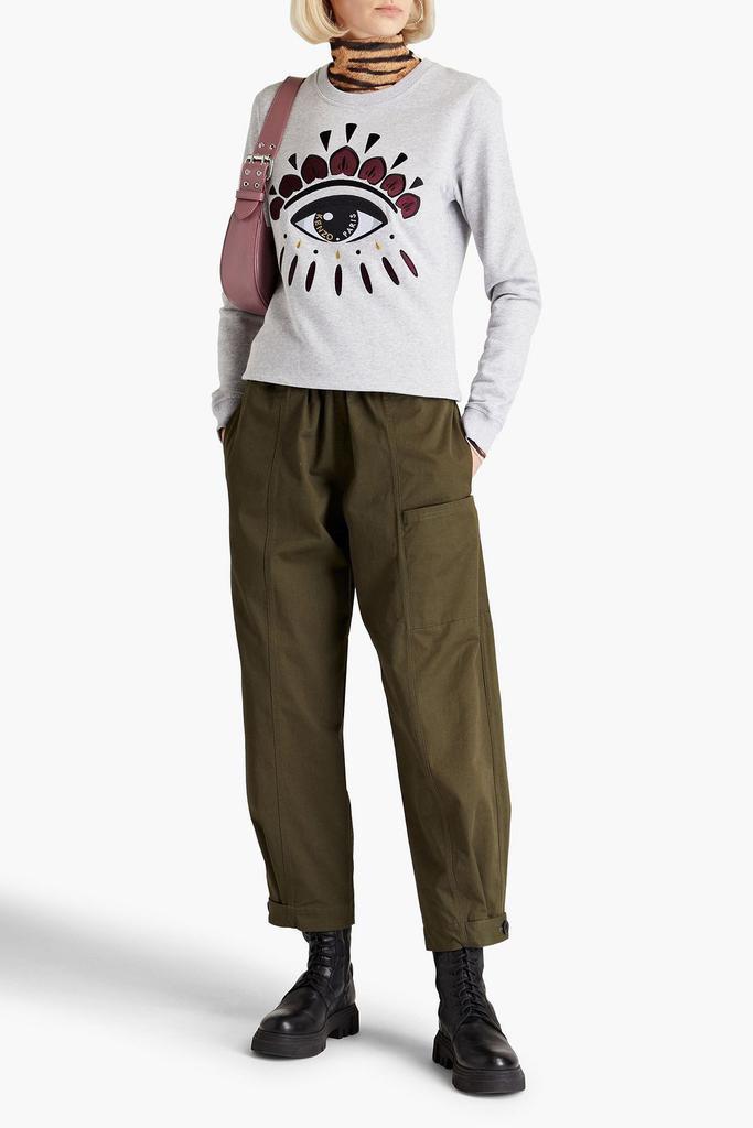 商品Kenzo|Embroidered mélange French cotton-terry sweatshirt,价格¥1052,第6张图片详细描述