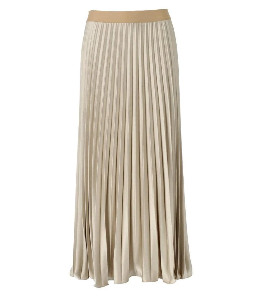 商品Weekend Max Mara|Weekend Max Mara Max Mara Weekend Gavino Champagne Pleated Skirt,价格¥2030,第1张图片