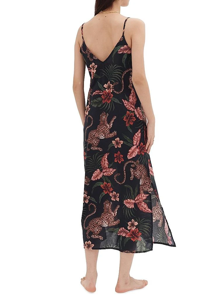 商品Desmond & Dempsey|Soleia Leopard-Print Cotton Slip Nightie,价格¥1033,第4张图片详细描述