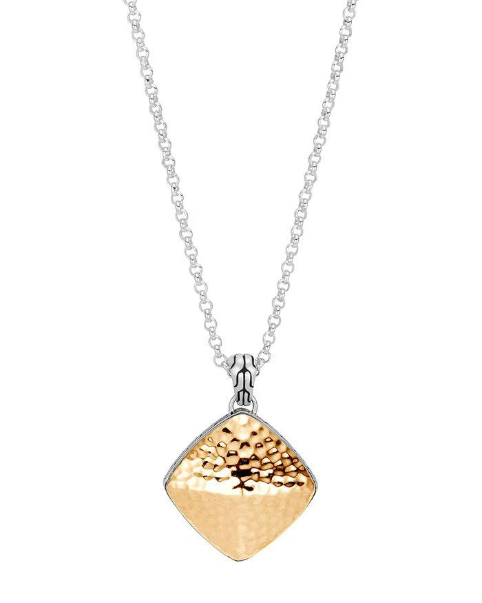 商品John Hardy|18K Yellow Gold & Sterling Silver Classic Chain Sugarloaf Pendant Necklace, 18",价格¥2687,第1张图片