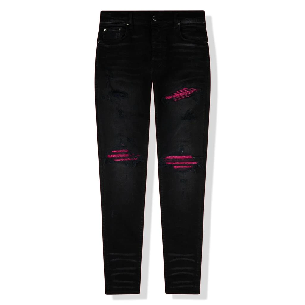 商品[二手商品] AMIRI|Amiri MX1 Pink Patch Black Jeans,价格¥5906,第1张图片