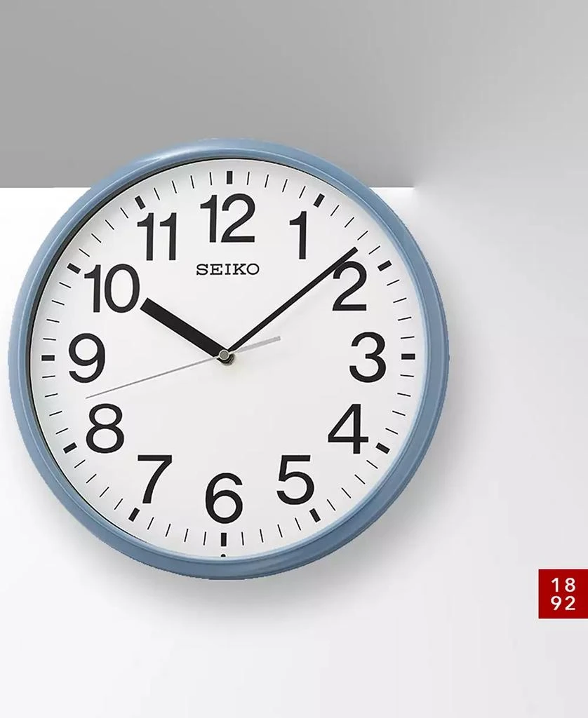 商品Seiko|Classic Light Blue Office Clock,价格¥242,第3张图片详细描述