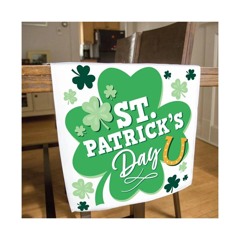 商品Big Dot of Happiness|Shamrock St. Patrick's Day Party Dining Decor - Cloth Table Runner - 13 x 70 in,价格¥201,第2张图片详细描述