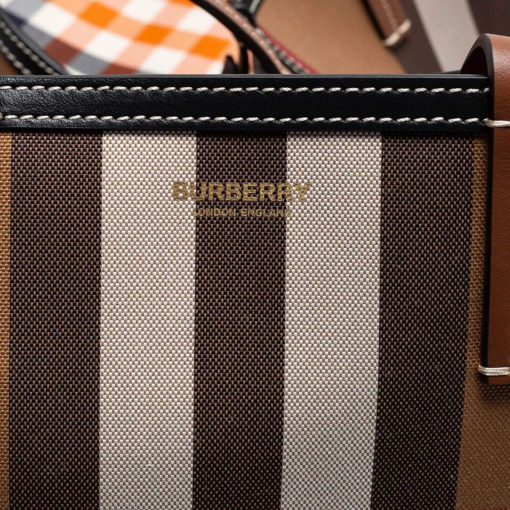 Burberry Birch Brown Check Canvas and Leather Extra Large Beach Tote 商品