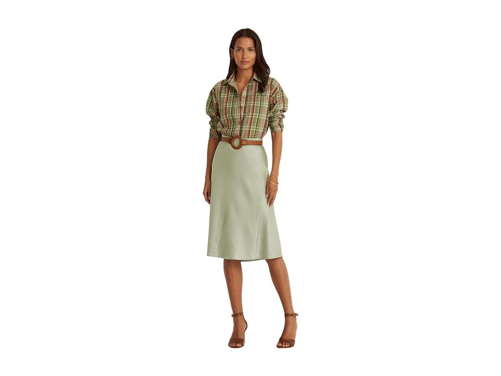 商品Ralph Lauren|Satin Midi Skirt,价格¥942,第3张图片详细描�述