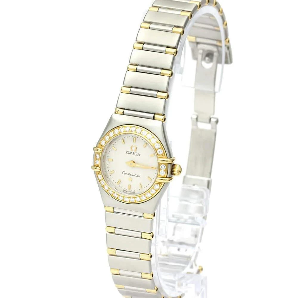 商品[二手商品] Omega|Omega Silver Diamonds 18k Yellow Gold And Stainless Steel Constellation 1367.30 Women's Wristwatch 22 MM,价格¥12806,第1张图片