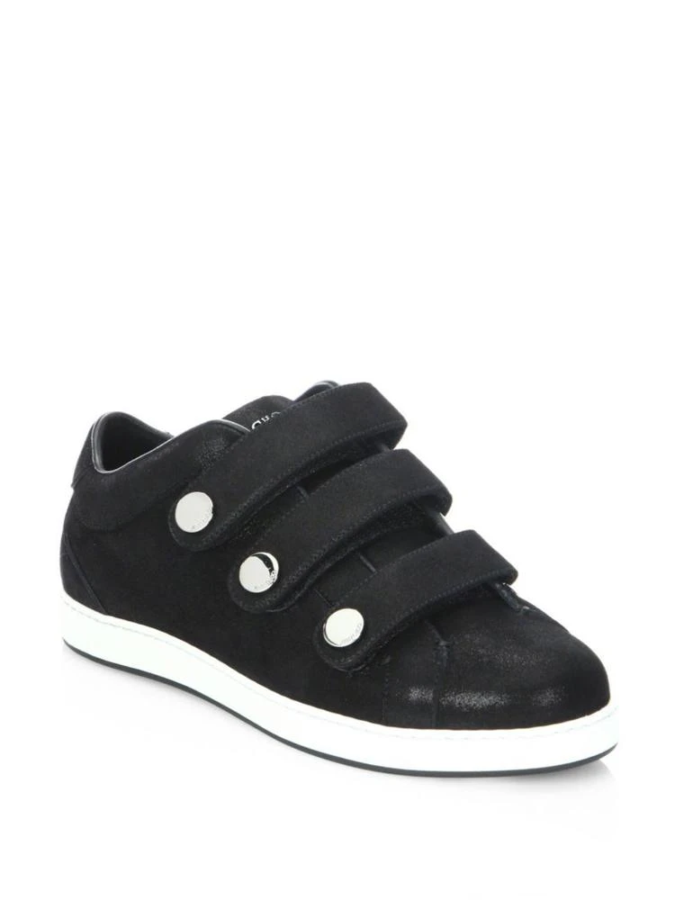 商品Jimmy Choo|NY SHS Suede Grip-Tape Sneakers,价格¥1784,第1张图片