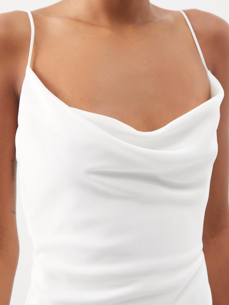 Athena cowl-neck silk-cady gown商品第3张图片规格展示
