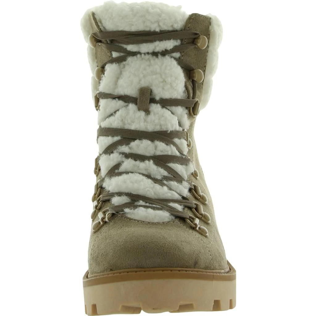 商品Nine West|Nine West Womens Rory 2 Suede Block Heel Combat & Lace-up Boots,价格¥91,第3张图片详细描述