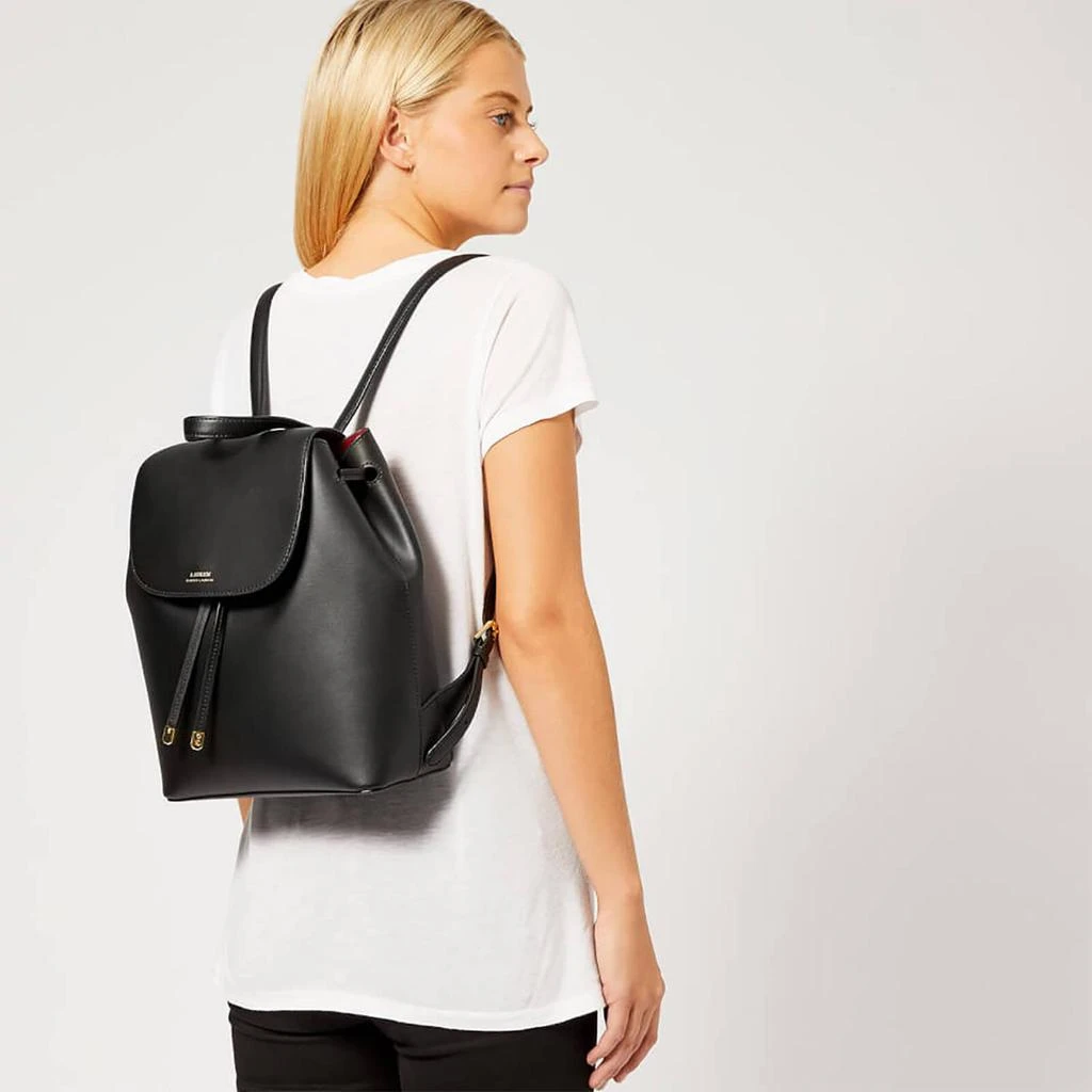 商品Ralph Lauren|Lauren Ralph Lauren Women's Flap Backpck - Medium - Black,价格¥1628,第2张图片详细描述